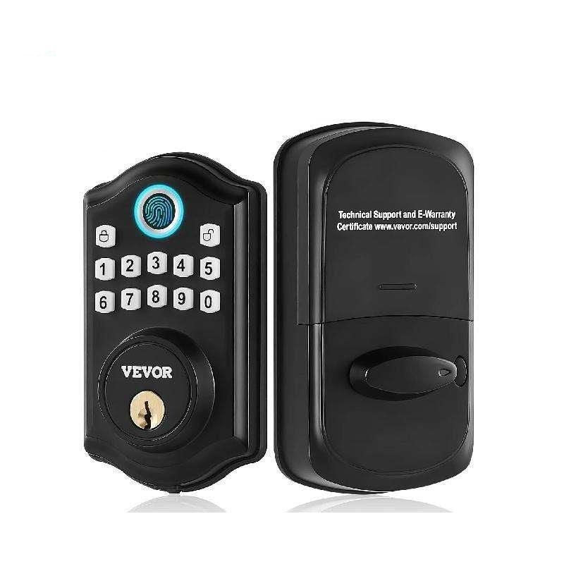 Keyless Entry Fingerprint Smart Door Lock with Keypad and Keys