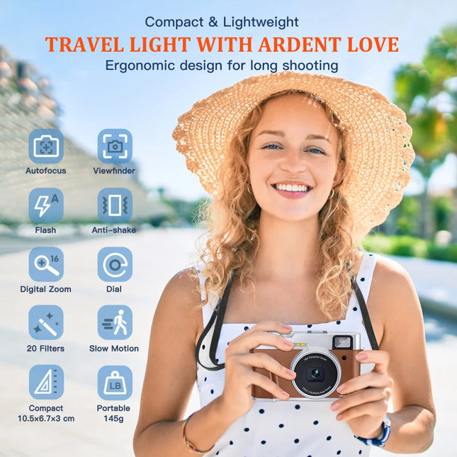 4K Auto Focus Vlogging Camera with 48MP