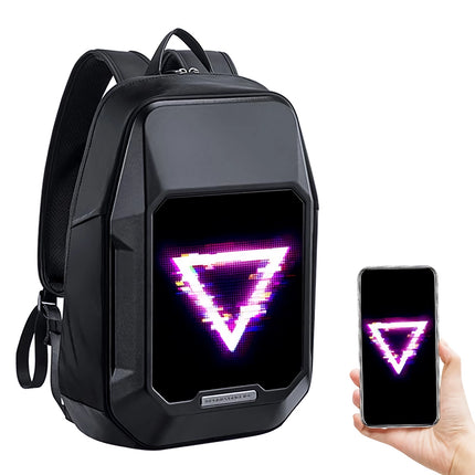 Sac à dos à bandoulière avec écran LED Pixel pour les motards et l'expression créative