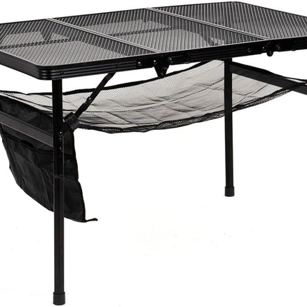 Portable Adjustable Height Folding Aluminum Table for Camping, BBQ, Picnic