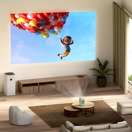 1080P Projector with Optomechanical Auto Focus, 1.5GB+32GB, Panoramic Sound