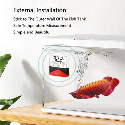 Thermomètre externe pour aquarium à écran tactile numérique LCD