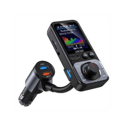 Transmetteur FM Bluetooth 5.0 avec deux ports USB et chargeur rapide pour voiture QC3.0