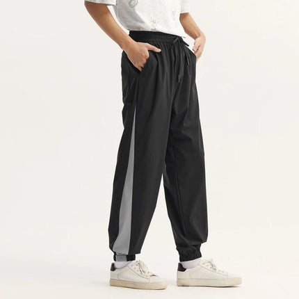 Pantalon de jogging d'été à blocs de couleurs pour hommes