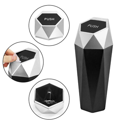 Portable Mini Car Trash Can with Leak-Proof Lid: Elegant, Functional & Compact - Wnkrs