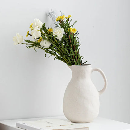 Vase à fleurs en céramique de style nordique pour la décoration de la maison et du mariage