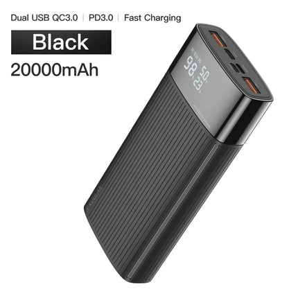 20000mAh Fast Charging Power Bank with QC3.0 and PD Technology