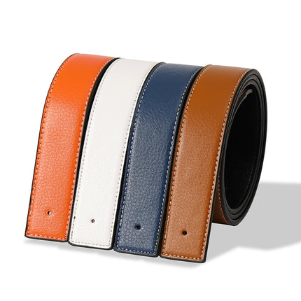 Ceinture de luxe en cuir véritable pour homme