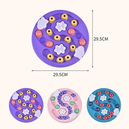 Juguete interactivo tipo rompecabezas para perros y cuenco de alimentación lenta