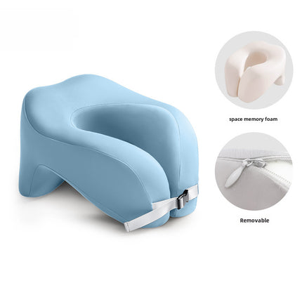 Oreiller de voyage ergonomique réglable en mousse à mémoire de forme en U