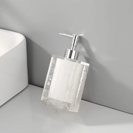 Dispensador de jabón de lujo elegante para el baño