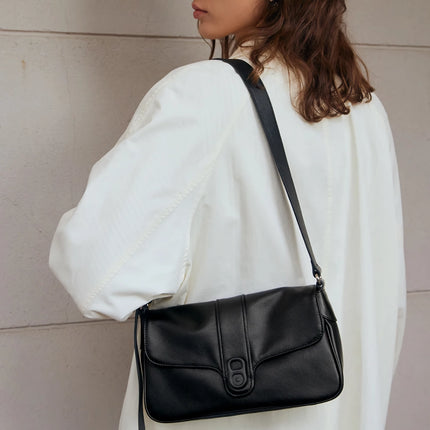 Sac à bandoulière et à bandoulière en cuir de style rétro