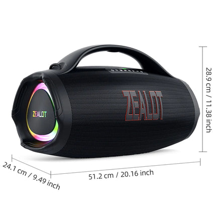 160W Portable Bluetooth Speaker with Wireless Subwoofer