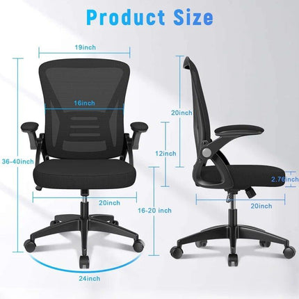 Ergonomic Mid-Back Mesh Office Chair - Wnkrs