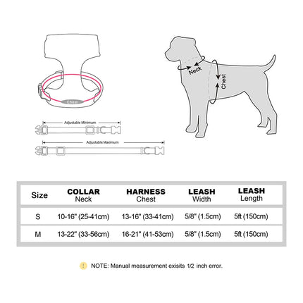 Ensemble harnais et laisse réglables pour chien avec nœud papillon