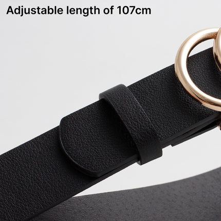 Ceinture à boucle en alliage minimaliste et élégante