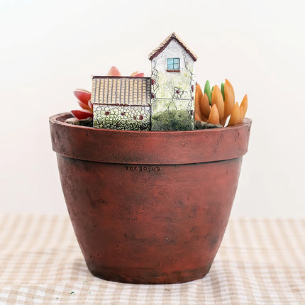 Jardinière en résine pour plantes succulentes de style ferme créatif - Décoration d'intérieur de jardin de fées