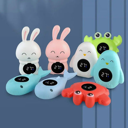 Adorable Cartoon Floating Baby Bath Thermometer with Digital LED Display - Wnkrs