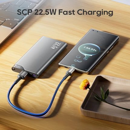 10000mAh Portable Fast Charging Power Bank with Digital Display