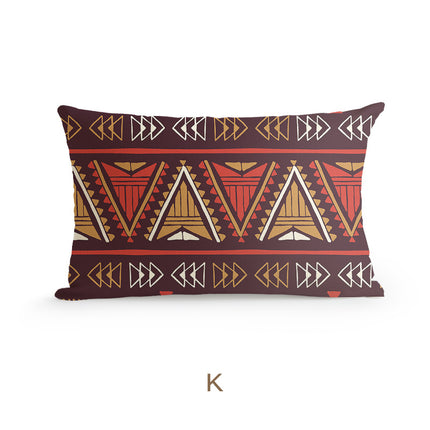 Bohemian Homestay Ethnic Style Pillow Living Room Sofa Cushion Office Pillow Car Backrest Pillow Case - Wnkrs