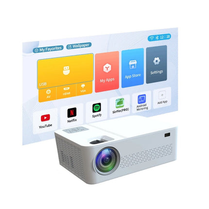 Full HD 9000 Lumens 4K Home Theater Projector with Bluetooth and WiFi