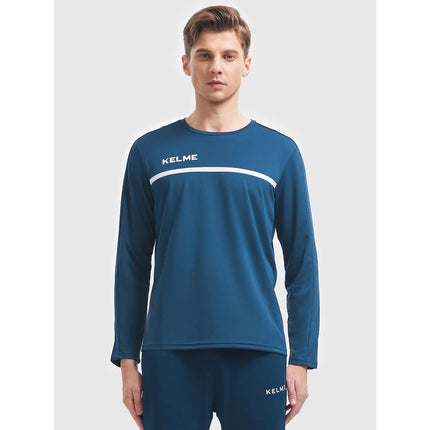 Haut d'entraînement de football à manches longues pour hommes - T-shirt de sport de course respirant