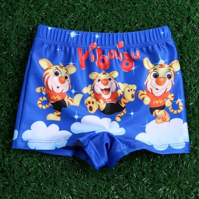 Swimming Trunks for Boys with Colorful Cartoony Design - Wnkrs