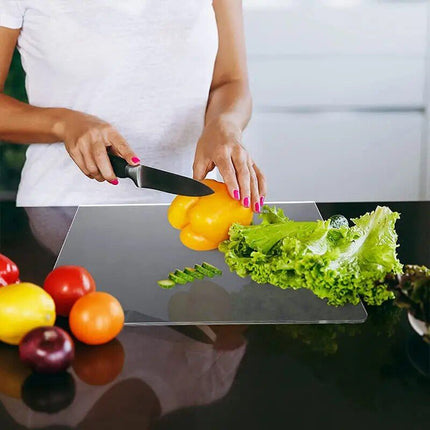 Acrylic Transparent Anti-Slip Cutting Board with Lip - Wnkrs