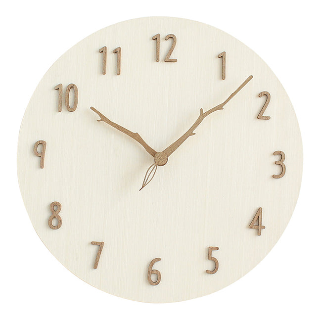 Horloge murale créative en bois silencieuse