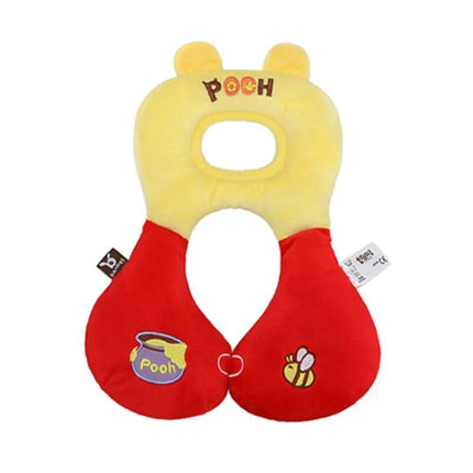 Kids' Cartoon Animal U-Shaped Neck Pillow - Comfort & Protection for Car Travels - Wnkrs