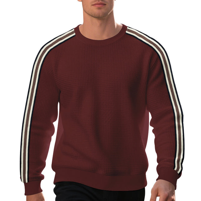Pull décontracté pour homme, col rond, fin