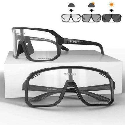 Paquete de 2 gafas de sol fotocromáticas para ciclismo: unisex, ajustables y con protección UV400