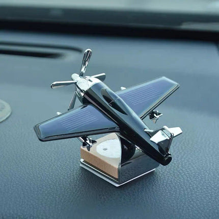 Solar-Powered Aircraft Car Air Freshener and Ornament - Wnkrs