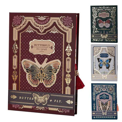 Classic Gothic Butterfly Series Diary Notebook - Wnkrs