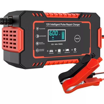 Cargador de batería automático de 12 V con pantalla digital: Power Pulse Repair para baterías de plomo-ácido secas y húmedas