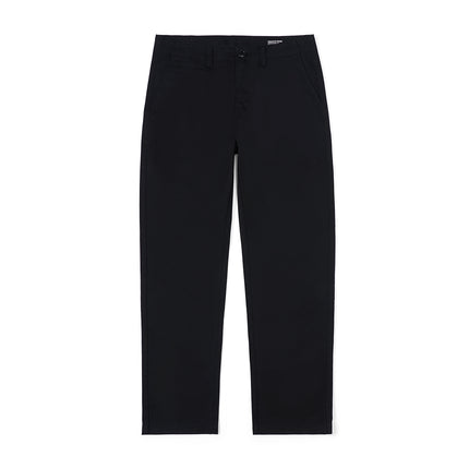 Pantalones chinos rectos y regulares con lavado oscuro