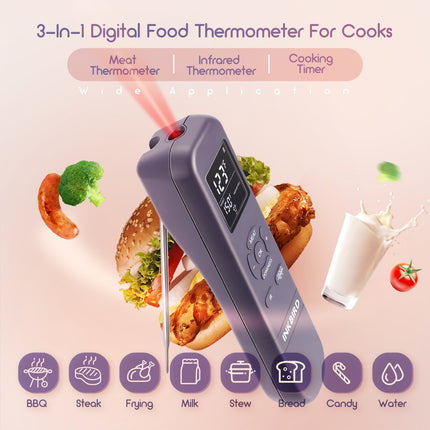 Thermomètre à viande pratique avec détecteur IR