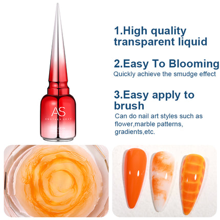 Esmalte en gel transparente Blooming de 15 ml