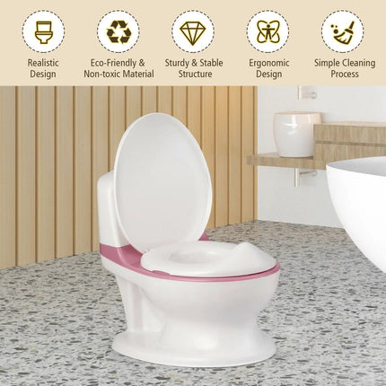 Kids Realistic Potty Training Toilet with Sound & Lighting - Wnkrs