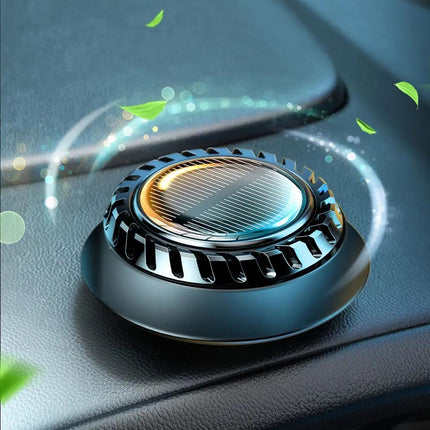 Solar-Powered 360° Rotating Car Air Freshener & Purifier