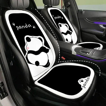 Warm Panda Plush Car Seat Cushion - Universal Fit for Autumn & Winter - Wnkrs