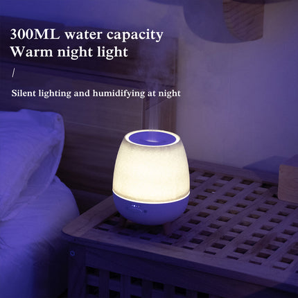 Diffuseur d'huiles essentielles 24 V avec lampe de nuit LED chaude et humidificateur à ultrasons