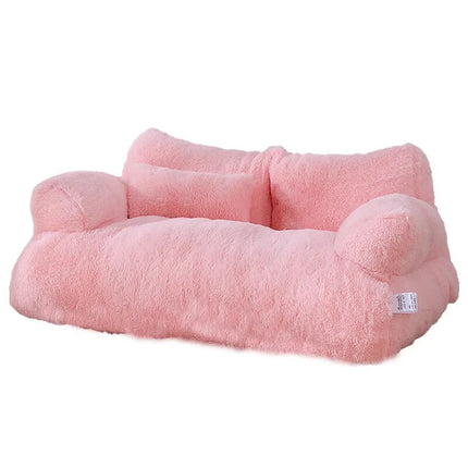 Luxury Pet Sofa Bed - Super Soft Warm Sleeper for Cats & Small Dogs, Washable with Non-Slip Base