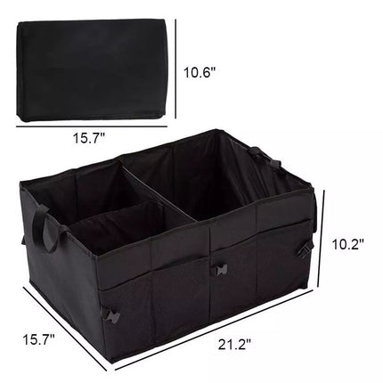 Universal Collapsible Car Trunk Organizer - Waterproof Oxford Storage Box for Auto Accessories