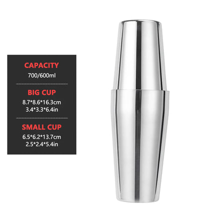 Premium Stainless Steel Cocktail Shaker for Bartenders & Party Enthusiasts