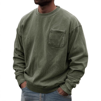 Men's Pullover Round Neck Long Sleeves Sweater