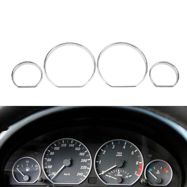 BMW E46 Dashboard Dial Rings Trim Set - Wnkrs