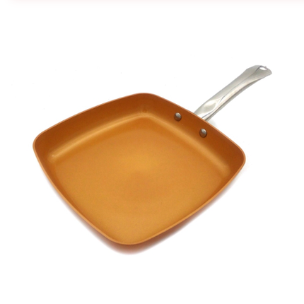 Non-stick Copper Frying Pan with Ceramic Coating and Induction cooking,Oven & Dishwasher safe 10 & 8 Inches - Wnkrs