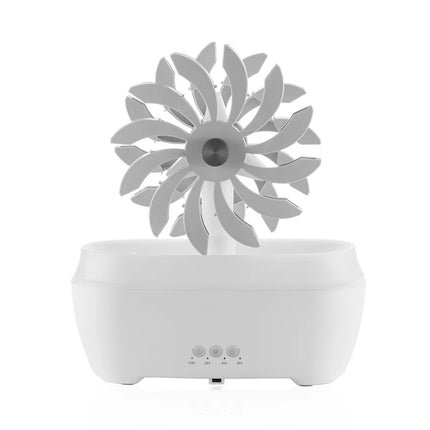 Waterwheel Humidifier & Essential Oil Diffuser with 7-Color LED Lamp