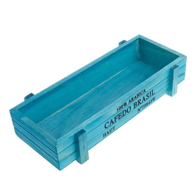 Jardinière en bois vintage pour plantes succulentes